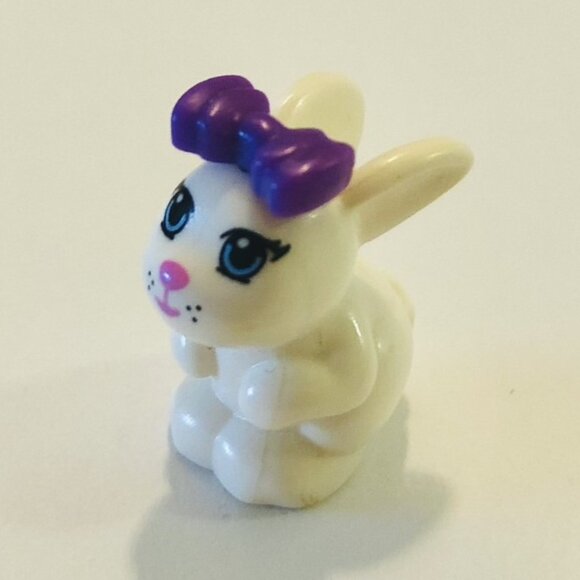 Lego Minifigures Lot Girl Pink Wand Friends Bunny Rabbit Dog Food Pet Dish - Picture 6 of 10